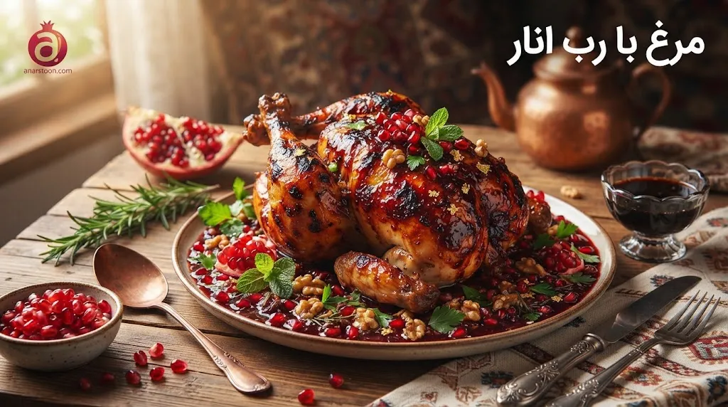 مرغ با رب انار